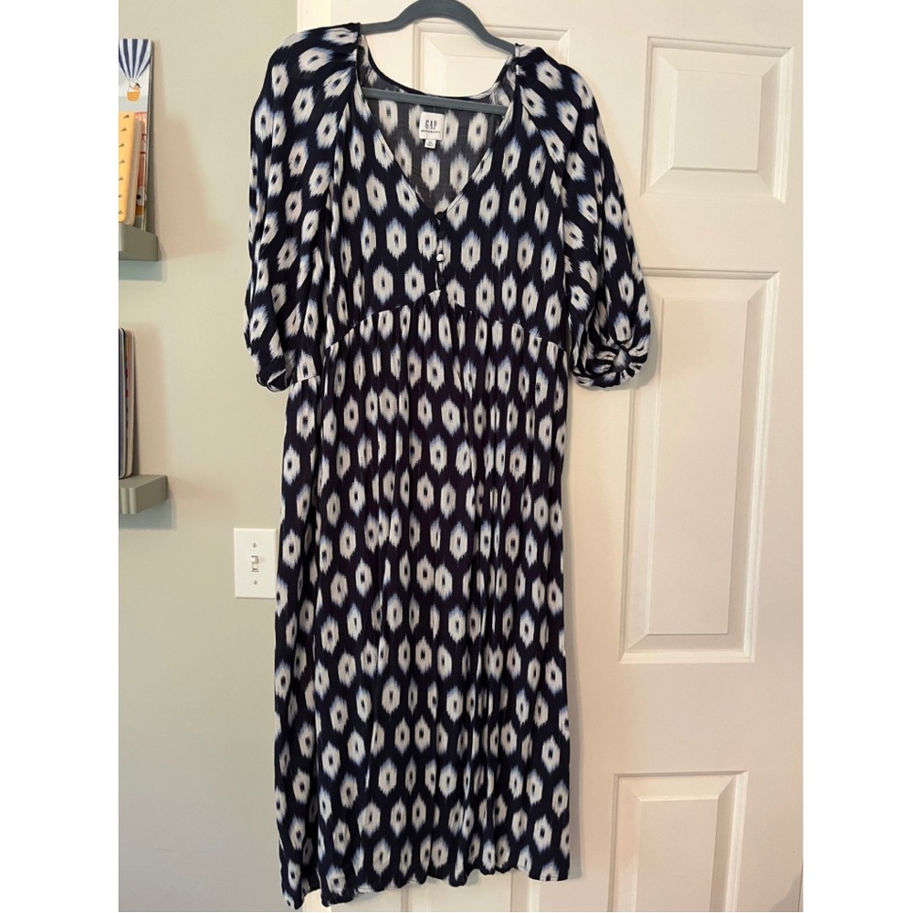 GAP Maternity Ikat Patterned Dress